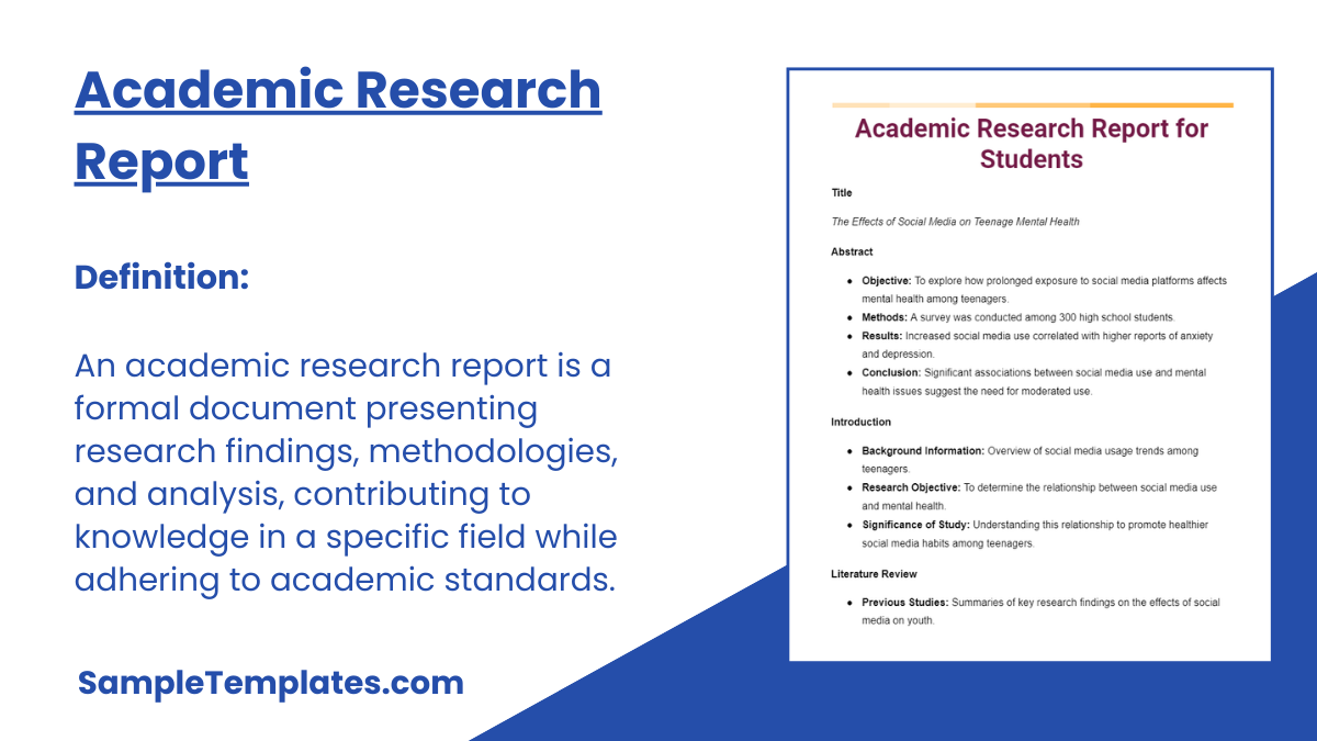 Academic Research Report