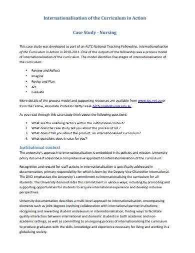 FREE 12 Nursing Case Study Samples Templates In MS Word PDF