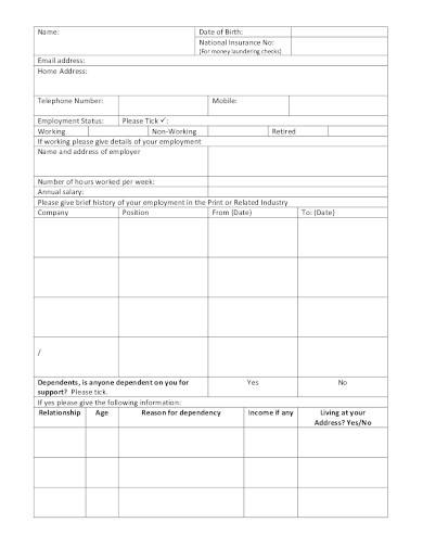 charitable trustee application form