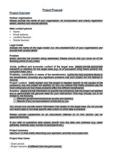 Charity Project Proposal Form Template Free Download Free Pdf Books Charity Project Proposal Form Template Free Download Free Pdf Books