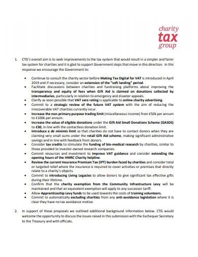 charity tax budget template