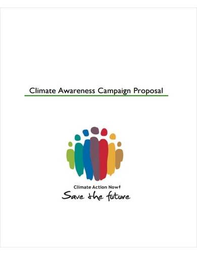 climate awareness campaign proposal