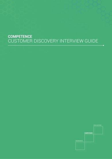customer discovery interview guide sample
