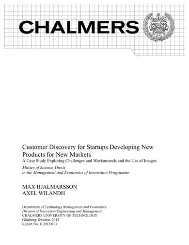 customer discovery for startups developing