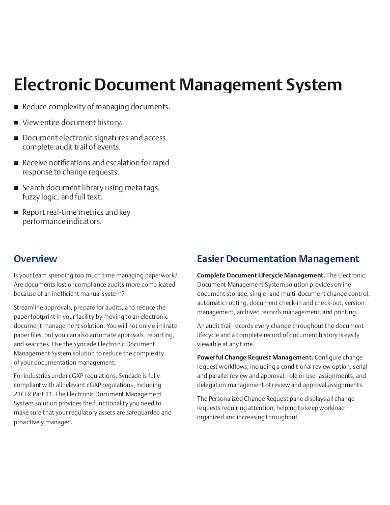 electronic document management system