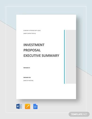 executive summary proposal