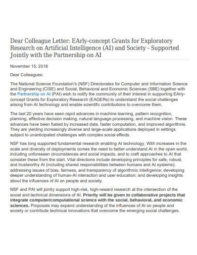 exploratory research letter template