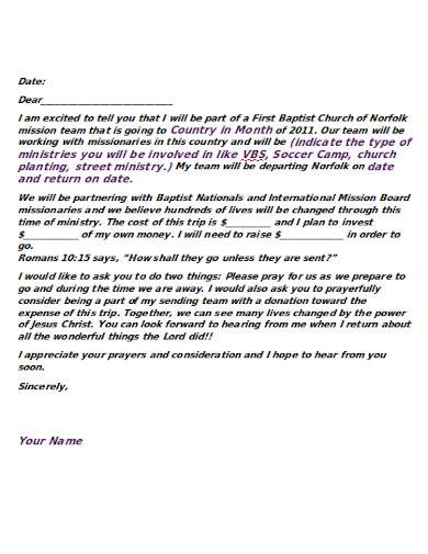formal charity fundraising letter