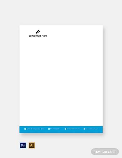 free architect firm letterhead template