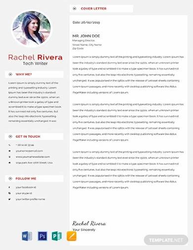 free tech writer resume