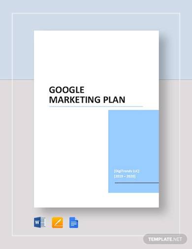 google marketing plan sample