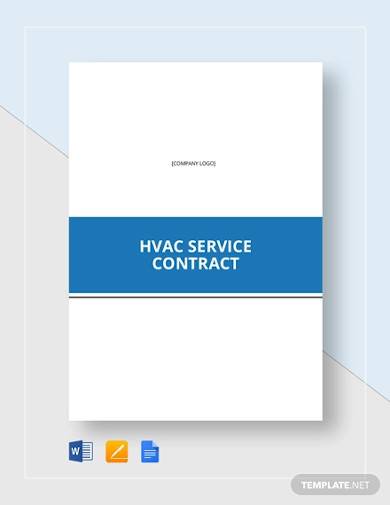 hvac service contract template