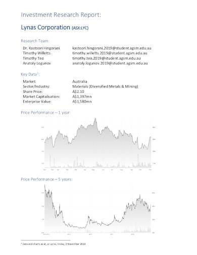 investment research report template