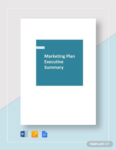 marketing plan executive summary