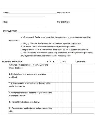 performance management review template