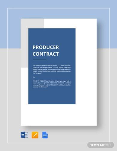 producer contract template