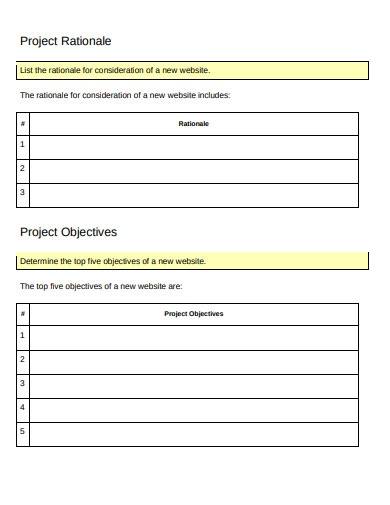 project discovery form template