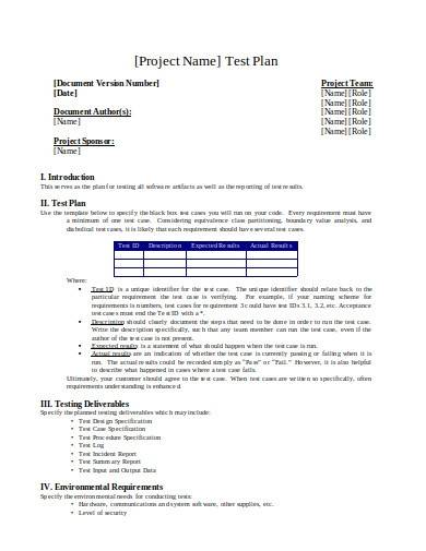 project process document template
