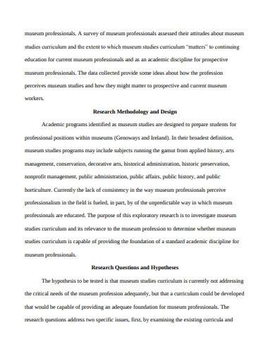 research methodology and design template