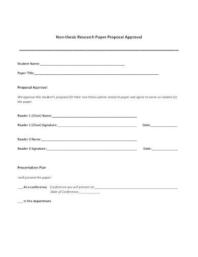 research paper proposal approval form