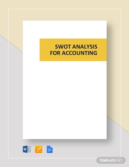 swot analysis for template accounting