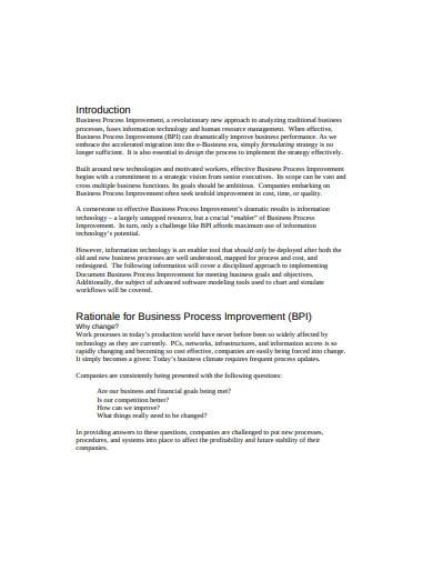 sample business process document