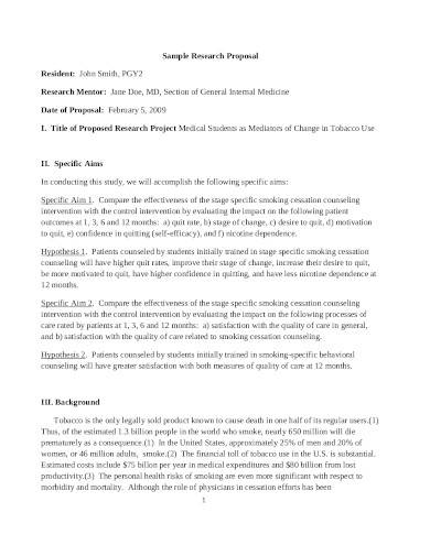 sample clinical research proposal template