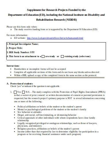 sample educational research template