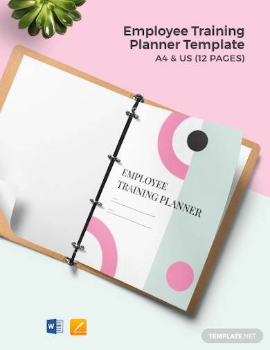 sample employee training planner