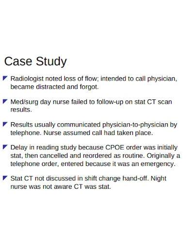 patient case study and review