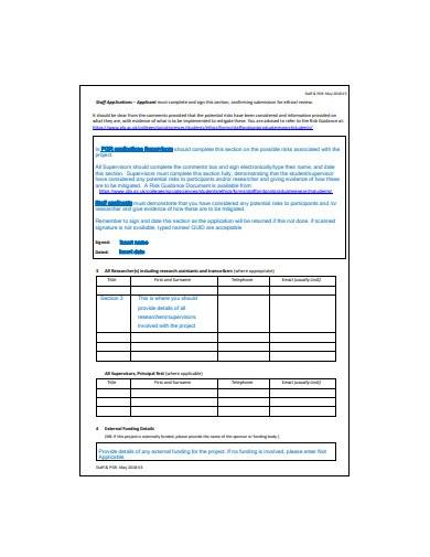 sample research ethics form