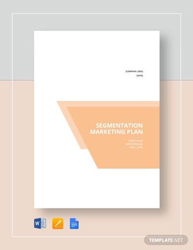 sample segmentation marketing plan