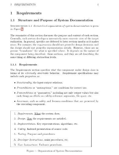 sample system documentation