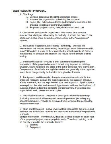 science research proposal pdf