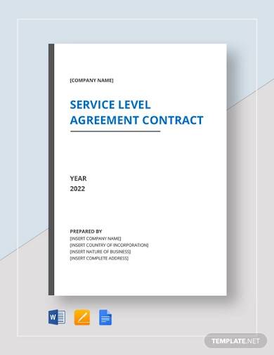 service level agreement contract