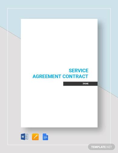 simple service agreement contract