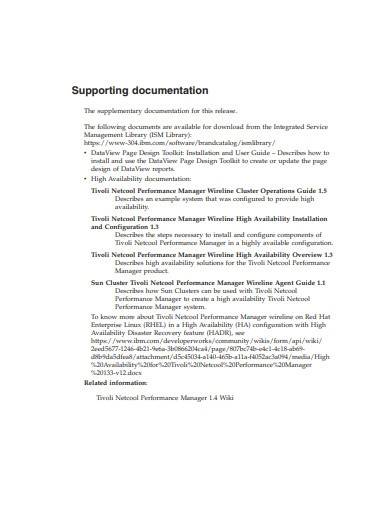 supporting documentation template