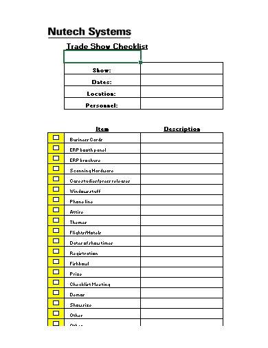 FREE 10  Trade Show Checklist Samples in MS Word Pages Google Docs