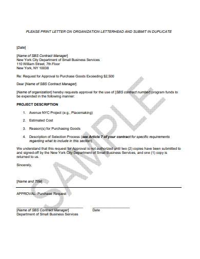 FREE 10 Request For Approval Letter Samples In MS Word Pages 