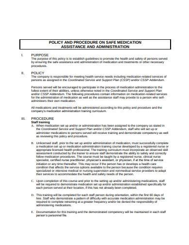 FREE 10 Administration Of Medication Policy Samples Templates In MS 