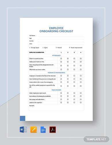 employee onboarding checklist template