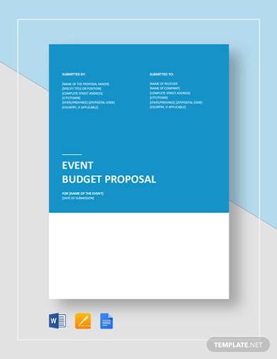 FREE 14+ Event Budget Templates in Google Docs | Google ...