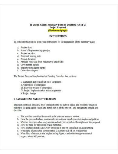 formal it project proposal template