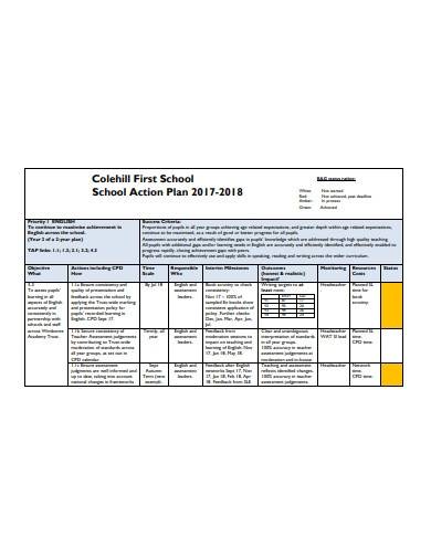 formal school action plan