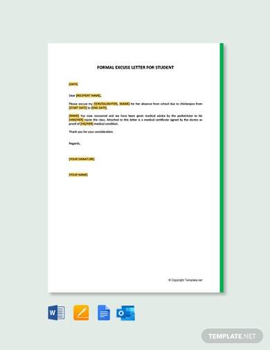 FREE 10 School Excuse Letter Samples Templates In MS Word PDF