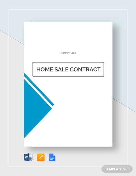 home sale contract template