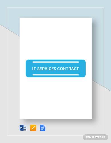 it service contract template