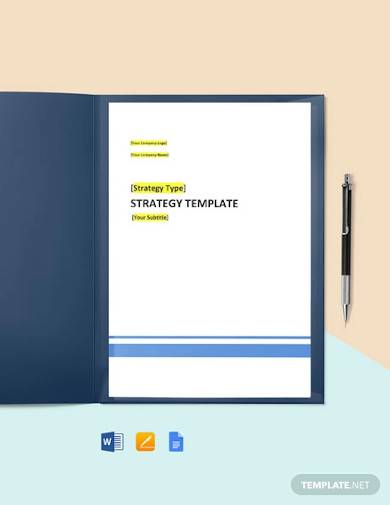 it service strategy template