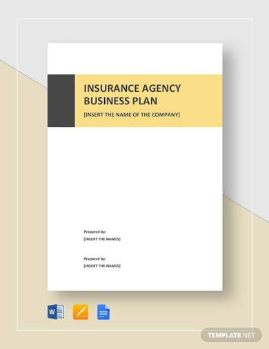 insurance agency business plan template