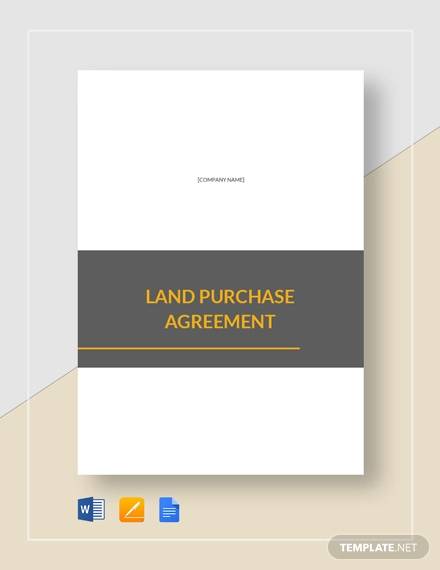 land purchase agreement template